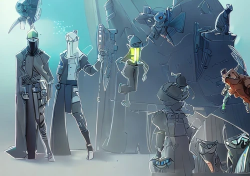 hall of the fallen,aesulapian staff,guards of the canyon,ice hotel,group photo,concept art,ice planet,cg artwork,council,cabal,hunter's stand,scales of justice,ice castle,excalibur,protectors,the order of the fields,party banner,travelers,sci fiction illustration,father frost,Common,Common,Cartoon
