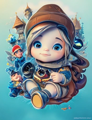 kids illustration,game illustration,cute cartoon character,scandia gnome,cute cartoon image,little planet,chibi girl,fairy tale character,adventurer,illustrator,agnes,3d fantasy,fairy tale icons,scandia gnomes,fantasy portrait,cg artwork,girl with a wheel,little boy and girl,fairytale characters,children's background,Common,Common,Cartoon