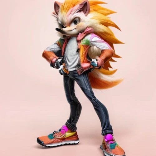 sonic the hedgehog,tails,taco mouse,furry,child fox,sega,conker,rocket raccoon,hedgehog child,kame sennin,stylish boy,furta,3d rendered,mascot,kick scooter,game figure,female runner,mazda ryuga,the mascot,roller skating,Common,Common,Film