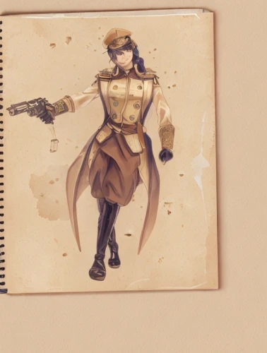 woman holding gun,girl with gun,girl with a gun,vintage drawing,steampunk,policewoman,stechnelke,lady medic,woman fire fighter,lady pointing,sprint woman,game drawing,watercolor women accessory,vintage notebook,pointing woman,holding a gun,marksman,camera illustration,sepia,watercolor pin up,Game&Anime,Manga Characters,Dream 2