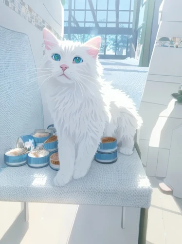 tea party cat,cat drinking tea,cat coffee,cat's cafe,cat with blue eyes,white cat,macchiato,cute cat,cappuccino,cat kawaii,cat on a blue background,blue eyes cat,cute coffee,aegean cat,puss in boots,doll cat,cat furniture,teacup,porcelaine,turkish angora,Common,Common,Japanese Manga