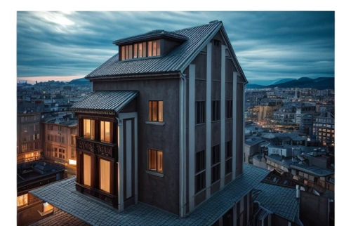 sky apartment,cubic house,tbilisi,cube house,residential tower,frame house,renaissance tower,stalin skyscraper,syringe house,wooden house,housetop,pigeon house,timber house,french building,fire escape,sarajevo,modern architecture,two story house,paris balcony,skyscraper,Common,Common,Film