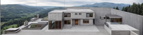 house in mountains,house in the mountains,build by mirza golam pir,concrete construction,cubic house,iranian architecture,exposed concrete,modern house,concrete blocks,swiss house,reinforced concrete,modern architecture,lago grey,stucco wall,bendemeer estates,residential house,concrete ceiling,roof landscape,luxury property,concrete,Architecture,General,Modern,Elemental Architecture