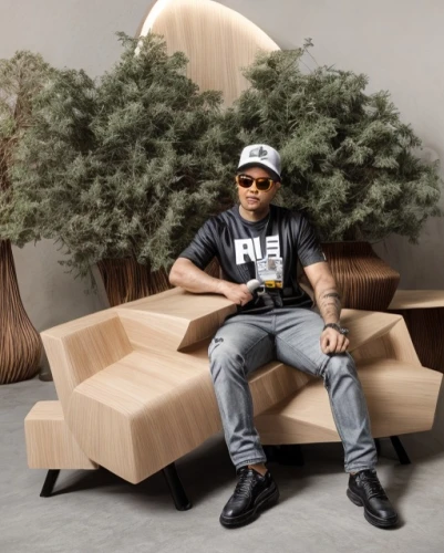 chaise lounge,money tree,studio couch,chaise longue,man on a bench,3d background,photo shoot in the studio,sofa set,club chair,furniture,king coconut,soft furniture,couch,sofa bed,sofa tables,lupe,cardboard background,ficus,ceo,bigtree