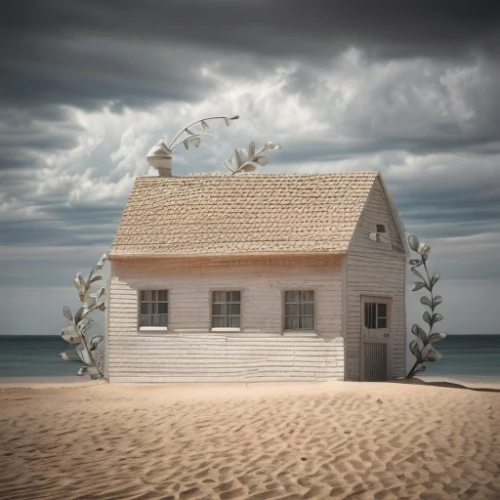 beach hut,beach house,beachhouse,fisherman's house,dunes house,coastal protection,lonely house,fisherman's hut,inverted cottage,wooden house,house of the sea,miniature house,summer house,house insurance,little house,holiday home,photo manipulation,clay house,small house,lifeguard tower,Common,Common,Fashion