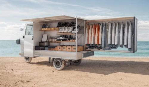 battery food truck,ice cream cart,vending cart,ice cream stand,kitchen cart,camper on the beach,food truck,piaggio ape,ice cream van,light commercial vehicle,opel movano,delivery truck,coffeetogo,microvan,travel trailer,camper van,delivery trucks,beach furniture,ice cream maker,travel van