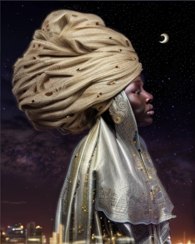 african woman,rem in arabian nights,turban,african croissant,nile,nigeria woman,afar tribe,sadu,african american woman,prophet,the hat of the woman,et,moor,woman of straw,tassili n'ajjer,girl in a historic way,headscarf,muslim woman,arabia,the prophet mary,Light and shadow,Landscape,City Night