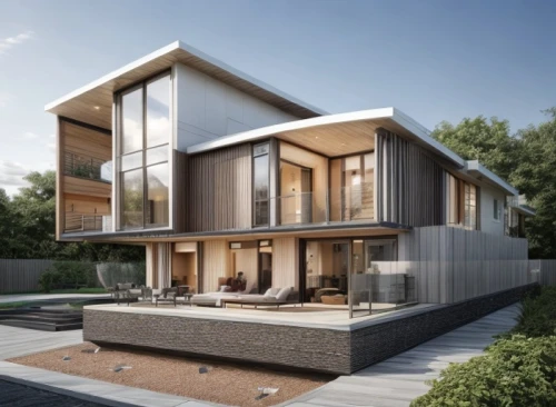 modern house,timber house,danish house,3d rendering,dunes house,wooden house,modern architecture,eco-construction,residential house,cubic house,archidaily,house shape,smart house,smart home,wooden decking,residential,housebuilding,contemporary,frame house,kirrarchitecture