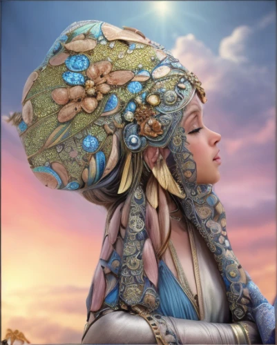 fantasy portrait,fantasy art,girl in a wreath,beautiful bonnet,the hat of the woman,mother earth,fantasy picture,faery,zodiac sign libra,flower hat,the hat-female,faerie,woman's hat,rapunzel,mother earth statue,elven flower,fantasy woman,parasol,mystical portrait of a girl,headdress,Realistic,Movie,Enchanted Castle