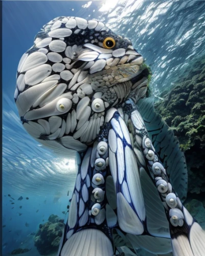 coral guardian,sea snake,god of the sea,sea turtle,sea god,marine animal,sea life underwater,sea animal,water creature,marine iguana,the sea maid,sea animals,salt water crocodile,marine reptile,sea raven,diving mask,water turtle,merman,underwater fish,divemaster,Realistic,Landscapes,Underwater Exploration