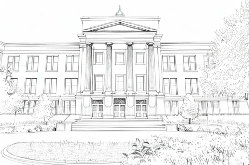 school of medicine,rosewood,peabody institute,supreme administrative court,athens art school,court building,school design,arts loi,national archives,courthouse,east middle,athenaeum,academic institution,us supreme court building,business school,staff video,legislature,new building,new city hall,court house,Design Sketch,Design Sketch,Hand-drawn Line Art