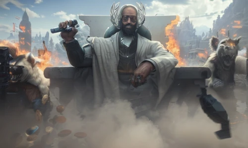 cg artwork,twelve apostle,the abbot of olib,game illustration,mundi,background image,monk,father frost,medic,monks,obi-wan kenobi,prophet,game art,smoke background,bethlehem,would a background,jerusalem,concept art,steam release,a3 poster,Common,Common,Game