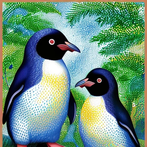 toucans,penguins,penguin couple,emperor penguins,tropical birds,bird couple,african penguins,bird painting,parrot couple,donkey penguins,loro parque,puffins,pair of pigeons,passerine parrots,perico,greeting cards,two pigeons,sea birds,gentoo,greeting card,Game&Anime,Doodle,Children's Color Manga