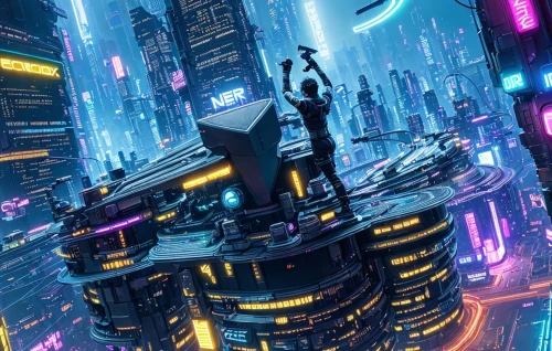 cyberpunk,futuristic landscape,sci fiction illustration,futuristic,metropolis,cityscape,cg artwork,scifi,sci-fi,sci - fi,fantasy city,transistor,sci fi,dystopian,valerian,skyscraper,sky city,skycraper,shanghai,dystopia,Common,Common,Game