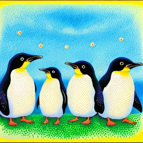 penguins,emperor penguins,penguin parade,king penguins,emperor penguin,donkey penguins,toucans,penguin,sea birds,african penguins,group of birds,seabirds,king penguin,penguin balloons,puffins,glasses penguin,arctic birds,terns,penguin couple,bird painting,Game&Anime,Doodle,Children's Color Manga