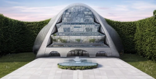 glass pyramid,futuristic architecture,russian pyramid,pyramid,futuristic art museum,3d rendering,roof domes,lotus temple,greenhouse cover,mirror house,temple fade,yantra,white temple,vipassana,bridal veil,dhammakaya pagoda,greenhouse,garden elevation,mausoleum,archidaily,Architecture,General,Modern,Innovative Technology 2