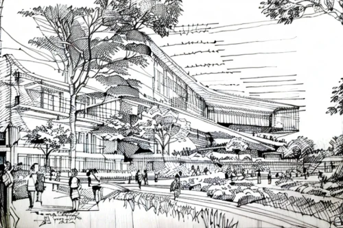 central park mall,concept art,palo alto,costanera center,walt disney center,changi,singapore,street plan,convention center,hand-drawn illustration,urban design,pen drawing,mall of indonesia,gaylord palms hotel,nairobi,kirrarchitecture,south station,landscape plan,shopping mall,school design