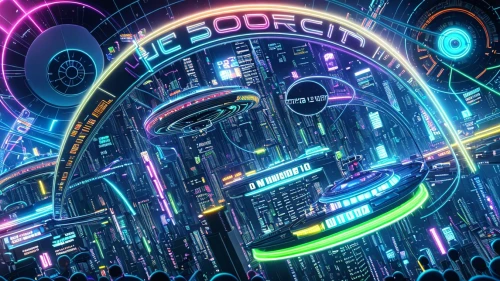 scifi,metropolis,futuristic,electric arc,colorful city,fantasy city,sci - fi,sci-fi,futuristic landscape,cyber,cyberpunk,cyberspace,disco,rave,space port,sci fi,techno color,cg artwork,tokyo city,orbital,Common,Common,Game