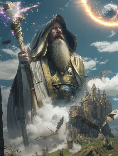 gandalf,the wizard,thorin,fantasy picture,dwarf sundheim,odin,wizard,archimandrite,norse,viking,heroic fantasy,digital compositing,dwarf cookin,northrend,magus,kadala,fantasy art,prejmer,yuvarlak,wizards,Common,Common,Game