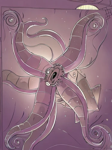 giant squid,pink octopus,tentacles,kraken,tentacle,silver octopus,cephalopod,octopus,fun octopus,cephalopods,octopus tentacles,ophiuchus,cuthulu,octopus vector graphic,giant pacific octopus,deep sea nautilus,lissotriton,sea monsters,squid game card,cnidarian,Game&Anime,Doodle,Fairy Tales