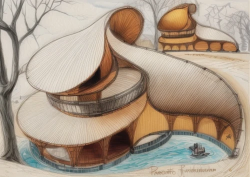 crooked house,wood doghouse,children's playhouse,mushroom landscape,tree house,round hut,round house,futuristic architecture,tree house hotel,popeye village,snowhotel,treehouse,mushroom island,eco-construction,peter-pavel's fortress,winter house,houses clipart,house drawing,roof domes,doghouse