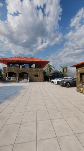 palace of knossos,parking lot under construction,3d rendering,render,equestrian center,freight depot,parking lot,car park,underground garage,school design,visitor center,3d rendered,transport hub,rest area,paved square,car dealership,train depot,overpass,clubhouse,boat dock