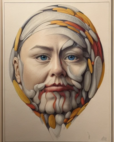 woman's face,face portrait,woman face,lokportrait,glass painting,painted eggshell,human head,oil on canvas,color pencil,head woman,denali,coloring outline,portrait of christi,pencil color,face,woman portrait,tilda,meticulous painting,dali,colored pencil,Realistic,Movie,Playful Fantasy