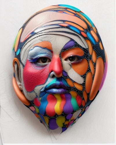 glass painting,enamelled,painted eggshell,multicolor faces,comedy tragedy masks,daruma,rock painting,ffp2 mask,art soap,face painting,face paint,venetian mask,decorative plate,wooden mask,bodypainting,button,hand-painted,glass ornament,plastic arts,q badge,Realistic,Fashion,Experimental Color
