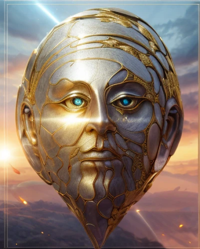 golden mask,argus,sun god,helios,golden egg,gold mask,atlas,sun,golden scale,golden sun,life stage icon,zodiac sign libra,3-fold sun,sol,io,imperator,poseidon god face,ancient icon,crystal ball,odyssey,Realistic,Movie,Lost City