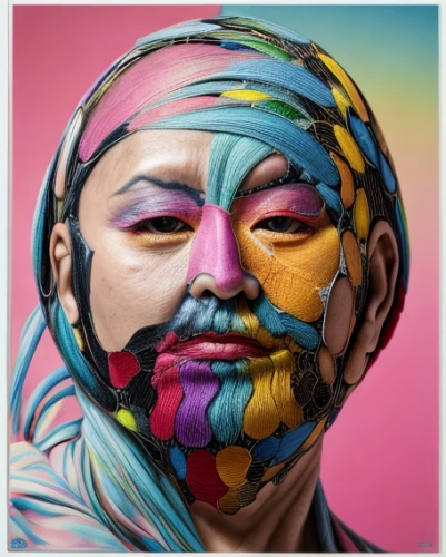 multicolor faces,colourful pencils,face paint,bodypainting,beard flower,neon body painting,artist color,face painting,colored pencils,el salvador dali,psychedelic art,color picker,pop art effect,coloured pencils,body painting,dali,popart,breathing mask,cmyk,effect pop art,Realistic,Fashion,Experimental Color