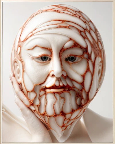 porcelaine,terracotta,png sculpture,head of garlic,ceramic,meerschaum pipe,decorative figure,sculpt,glass ornament,clay mask,medical mask,ceramics,persian onion,fractalius,3d model,pythagoras,3d figure,medical face mask,painted eggshell,wooden mask,Realistic,Flower,Poppy