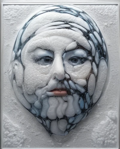 poseidon god face,icemaker,father frost,ice,neptune,stone carving,ceramic tile,ice ball,white walker,moon seeing ice,art soap,white beard,bust of karl,polar,bonnet ornament,wall plate,ice planet,snow figures,glass ornament,woman's face,Realistic,Movie,Arctic Expedition