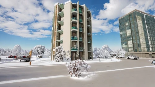 yellowknife,residential tower,new housing development,espoo,fairbanks,appartment building,apartment buildings,3d rendering,snow destroys the payment pocket,bansko,tomsk,apartment building,aurora village,inlet place,olympia tower,apartment complex,urban towers,condo,condominium,renaissance tower