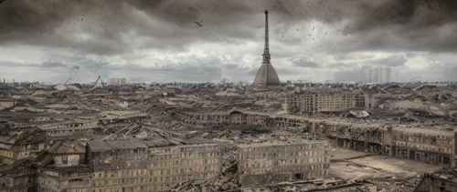 destroyed city,post-apocalyptic landscape,post-apocalypse,apocalyptic,stalingrad,photomontage,post apocalyptic,warsaw uprising,paris,brussels,warsaw,photomanipulation,photo manipulation,second world war,demolition,apocalypse,dresden,end of the world,destroyed houses,the end of the world,Commercial Space,Shopping Mall,Industrial Chic