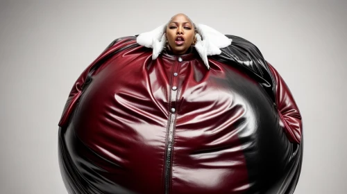 kidney bean,kingpin,plus-size model,bowling ball bag,kidney beans,west indian gherkin,bin bag,latex clothing,quenelle,plus-size,hard candy,trash bag,spherical,plus-sized,harness cocoon,blob,bowling pin,latex,queen cage,diet icon,Product Design,Fashion Design,Women's Wear,Innovative Art