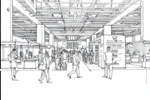 principal market,industrial hall,market introduction,multistoreyed,the market,transport hub,stands,stalls,upper market,market,mono-line line art,construction area,factory hall,street plan,large market,industrial fair,shopping street,market hall,covered market,ikea