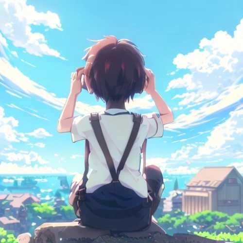 euphonium,yuki nagato sos brigade,yui hirasawa k-on,world end,violet evergarden,background image,would a background,the horizon,sakura background,summer day,summer sky,anime 3d,playing outdoors,a beautiful day,clear sky,scenery,sky,love background,blue sky,outside,Common,Common,Japanese Manga