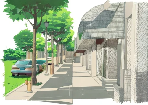 houses clipart,street plan,facade painting,townhouses,row of houses,3d rendering,the block of the street,street view,street scene,facade panels,residential area,urban design,blocks of houses,sidewalk,exterior decoration,facade insulation,suburban,block of houses,old linden alley,paved square,Landscape,Landscape design,Landscape Plan,Summer