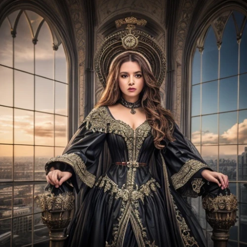 gothic portrait,celtic queen,gothic dress,gothic fashion,gothic woman,queen of the night,miss circassian,abaya,gothic style,celtic woman,queen,regal,girl in a historic way,queen of hearts,venetia,queen s,cinderella,renaissance,fantasy woman,the victorian era,Common,Common,Photography