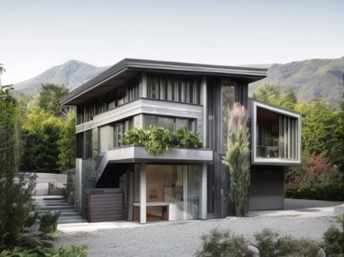 modern house,dunes house,residential house,house in the mountains,house in mountains,eco-construction,modern architecture,timber house,wooden house,mid century house,cubic house,smart house,residential,house shape,folding roof,frame house,3d rendering,archidaily,garden elevation,metal cladding,Architecture,General,Modern,Mid-Century Modern