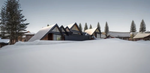 snow roof,snow shelter,snowhotel,snow house,winter house,cube stilt houses,inverted cottage,timber house,cubic house,mountain huts,avalanche protection,mountain hut,cube house,house in mountains,chalets,house in the mountains,snow slope,the cabin in the mountains,chalet,small cabin,Architecture,General,Modern,Geometric Harmony