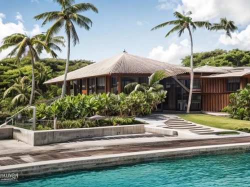 holiday villa,tropical house,seychelles,fiji,pool house,tahiti,samoa,house by the water,luxury property,polynesian,mauritius,tropical island,bali,tropical greens,coconut palms,moorea,luxury home,bora-bora,praslin,bendemeer estates,Architecture,General,Modern,Organic Modernism 1