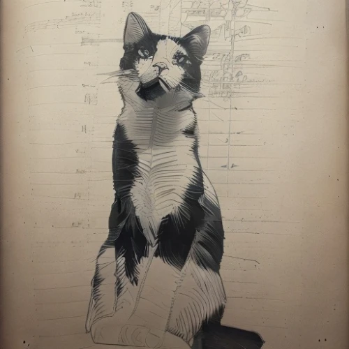 vintage cat,vintage cats,drawing cat,calico cat,vintage drawing,cat drawings,cat-ketch,cat portrait,graphite,calico,napoleon cat,cat line art,lithograph,chinese pastoral cat,male poses for drawing,japanese bobtail,cat image,cartoon cat,cat,american wirehair,Art sketch,Art sketch,Newspaper