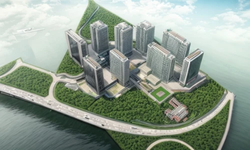 artificial island,artificial islands,flying island,skyscapers,haikou city,3d rendering,floating islands,eco-construction,hashima,stalin skyscraper,skyscraper,floating island,futuristic architecture,cube stilt houses,xiamen,residential tower,urban development,sky apartment,dalian,skycraper,Architecture,General,Modern,Skyline Modern