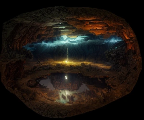 lava tube,360 ° panorama,pit cave,underground lake,lava cave,cave tour,mirror of souls,cave on the water,cave,catacombs,speleothem,apophysis,alien world,panoramical,sea cave,virtual landscape,spherical image,the grave in the earth,door to hell,the pillar of light,Game Scene Design,Game Scene Design,Magical Fantasy