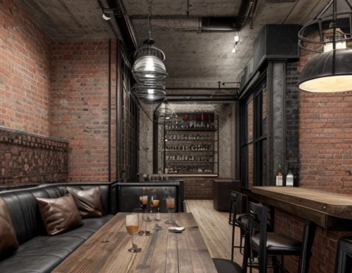 taproom,3d rendering,wine bar,loft,liquor bar,render,bar stools,wine tavern,wooden beams,brewery,interior design,beer tables,coffeehouse,bar stool,drinking establishment,3d render,3d rendered,coffee shop,piano bar,the coffee shop,Commercial Space,Restaurant,Industrial Chic