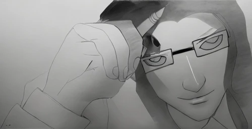 anime 3d,eyeglasses,glasses glass,eye glasses,examining,grayscale,medic,yukio,takikomi gohan,anime cartoon,shinigami,glasses,animation,kame sennin,shen,spectacles,undertaker,lokportrait,trace,animated cartoon,Art sketch,Art sketch,Concept