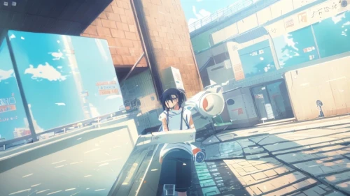 anime 3d,screenshot,euphonium,a pedestrian,pedestrian,anime cartoon,sidonia,heavy object,lens flare,aqua studio,pedestrian crossing,shouta,city trans,transistor checking,play street,noodle image,virtual world,main character,yuki nagato sos brigade,action-adventure game,Common,Common,Japanese Manga