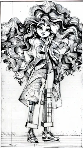little girl in wind,fashion illustration,medusa,fashion sketch,girl drawing,pencil art,sheet drawing,wind wave,comic halftone woman,pencil and paper,pencils,girl walking away,line-art,botticelli,fashionable girl,hand-drawn illustration,graphite,pen drawing,pencil drawings,game drawing
