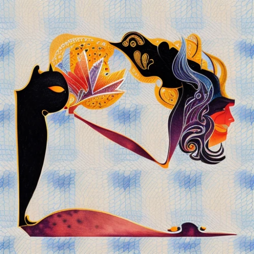 women silhouettes,glass painting,reiki,ayurveda,energy healing,heart chakra,incenses,sewing silhouettes,reflexology,khokhloma painting,art deco woman,attract,lotus position,lotus blossom,psychedelic art,lotus effect,woman silhouette,mantra om,vipassana,fashion illustration,Calligraphy,Illustration,Beautiful Fantasy Illustration